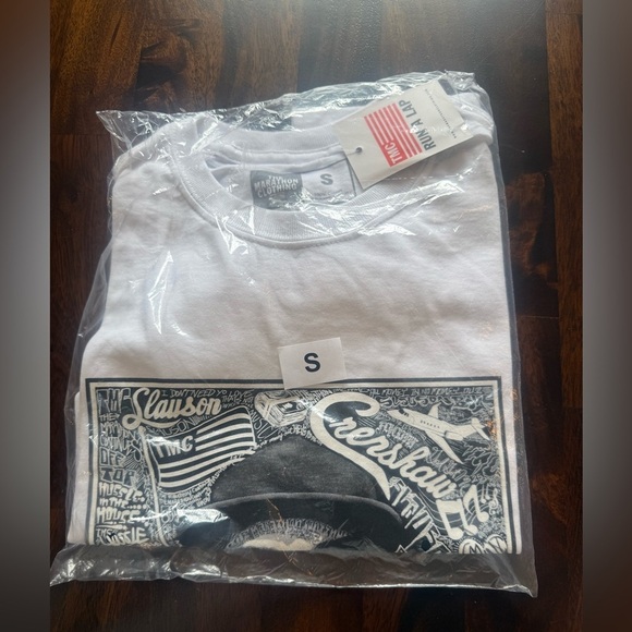 The Marathon Clothing Men’s 100% cotton Nipsey Hussel Crenshaw white Small - Picture 3 of 3